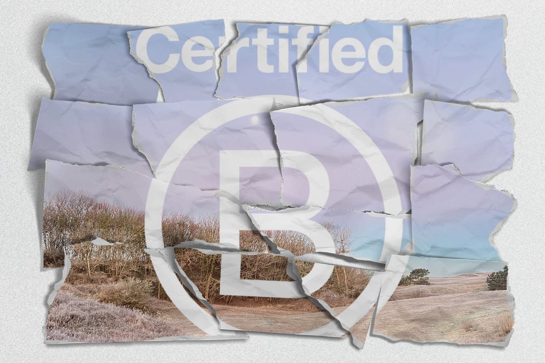 Gescheurd B Corp-certificaat